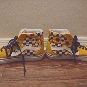 Yellow high top vans